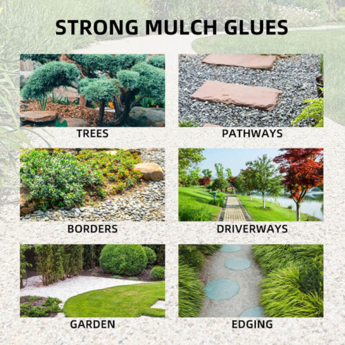 Rock Glue for Landscaping Ground Coverage & Pet Safe Mulch Glue for Rocks - Image 4