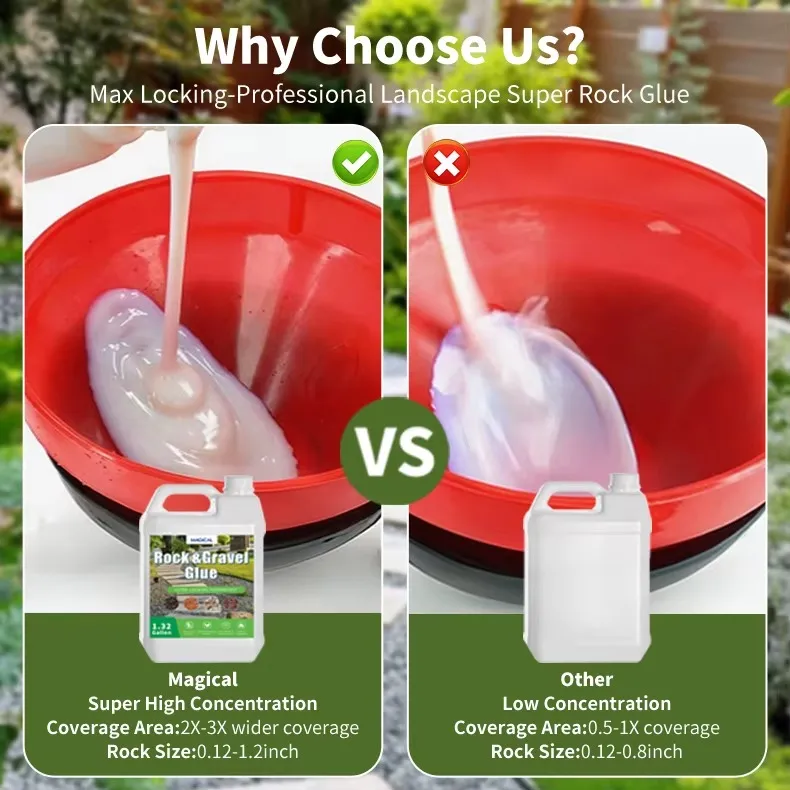 Rock Glue for Landscaping - Pet-Safe & Water-Permeable | MagicalPaint - Image 3