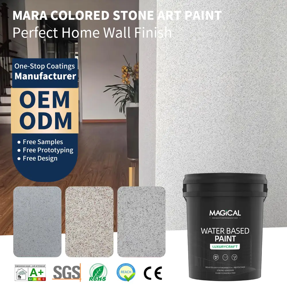 Mara Colored Stone Art Paint - Textured Wall & Floor Coating | MagicalPaint