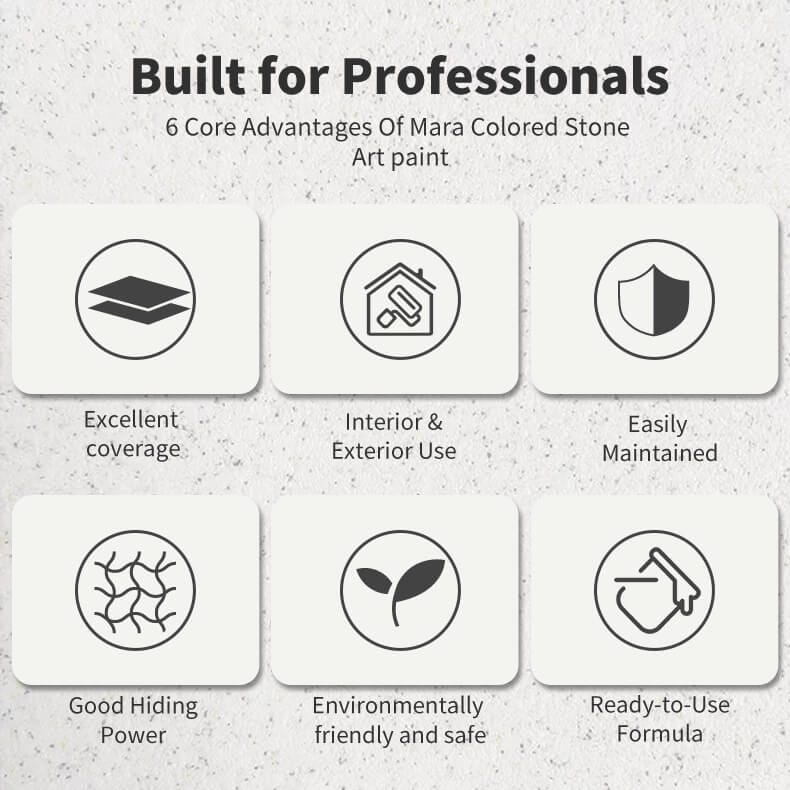 Mara Colored Stone Art Paint - Textured Wall & Floor Coating | MagicalPaint - Image 2