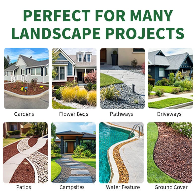 Permeable mulch glue adhesive for rubber and stone landscape bonding